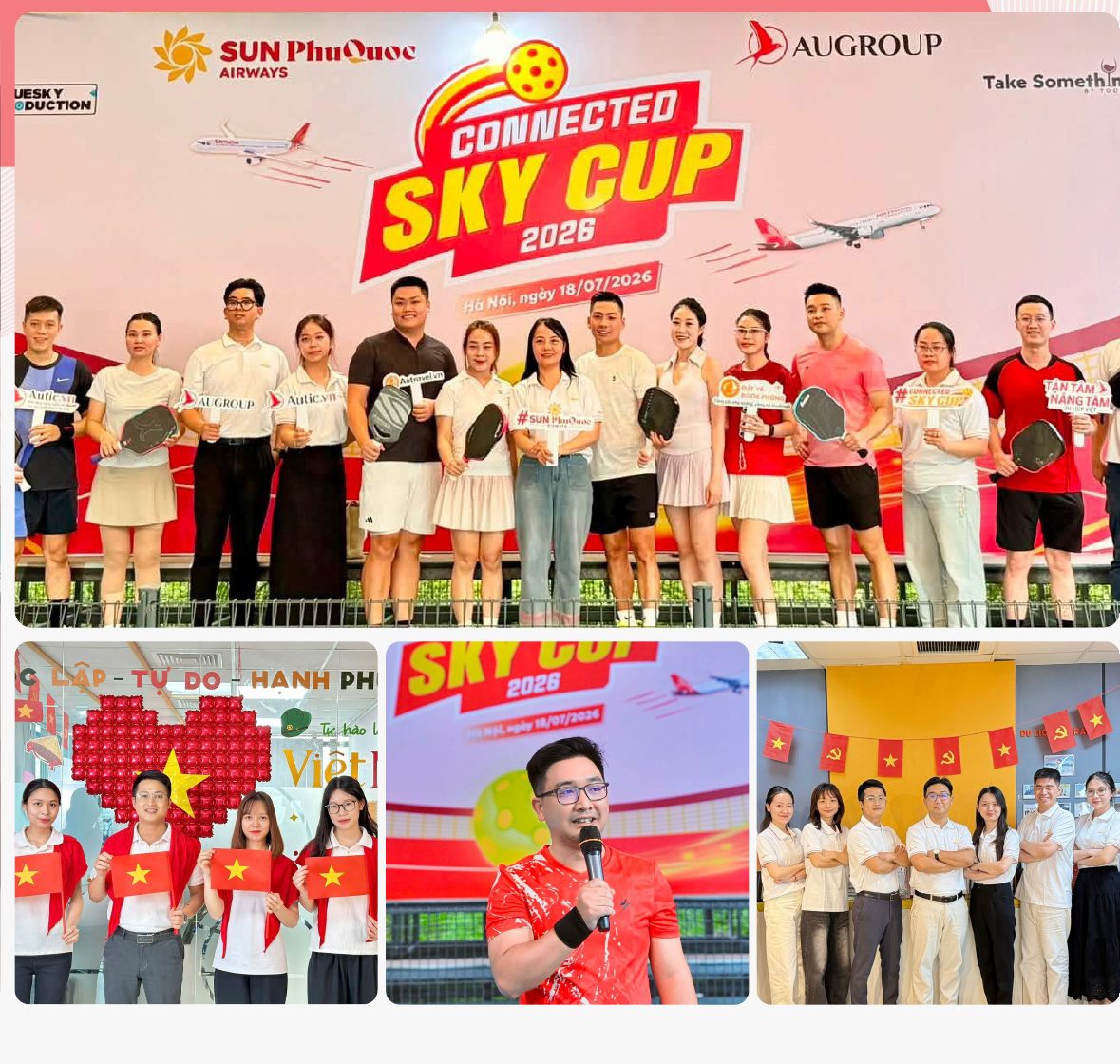Các hoạt động của AuGroup: Connected Sky Cup 2026, teambuilding và ngày hội văn hoá